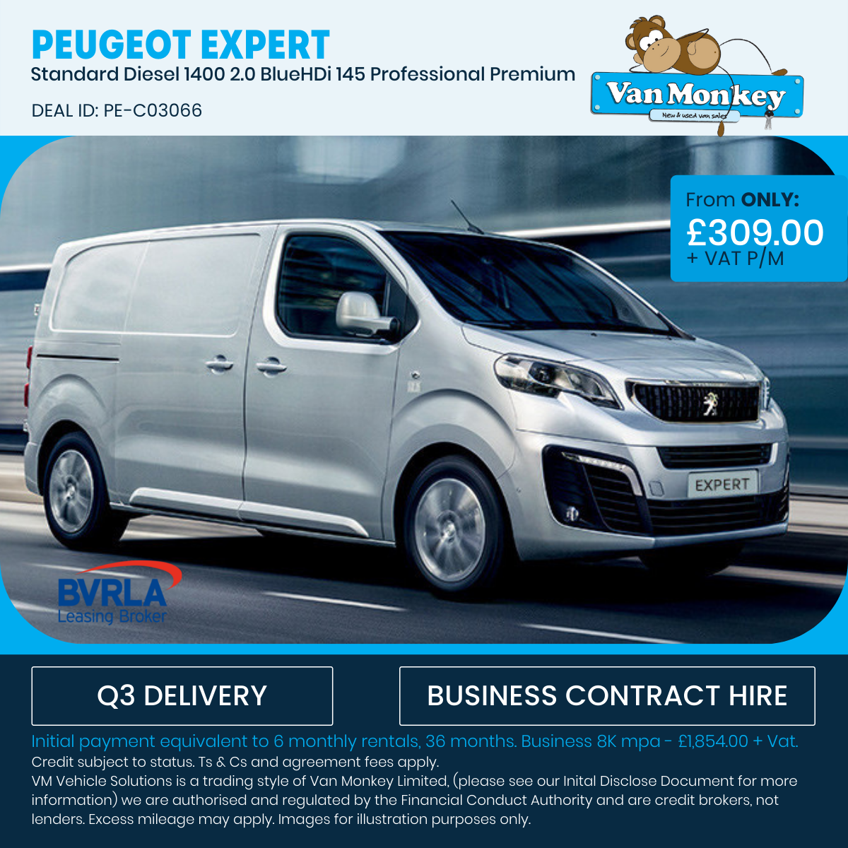 Peugeot Expert Lease deal