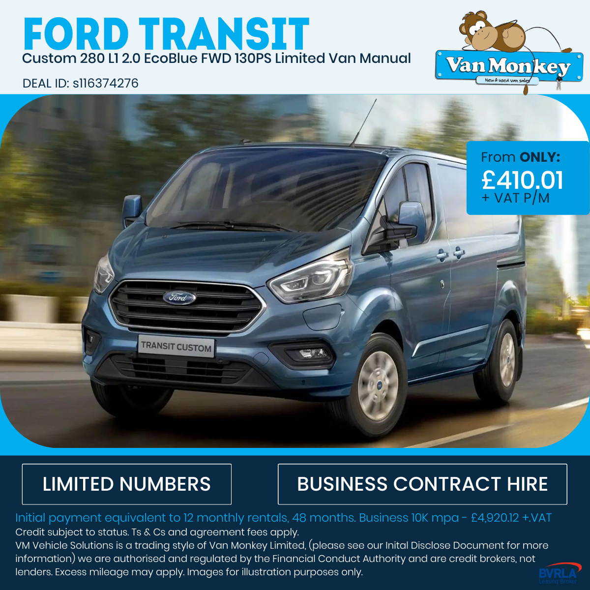 Ford Transit Custom 280 L1