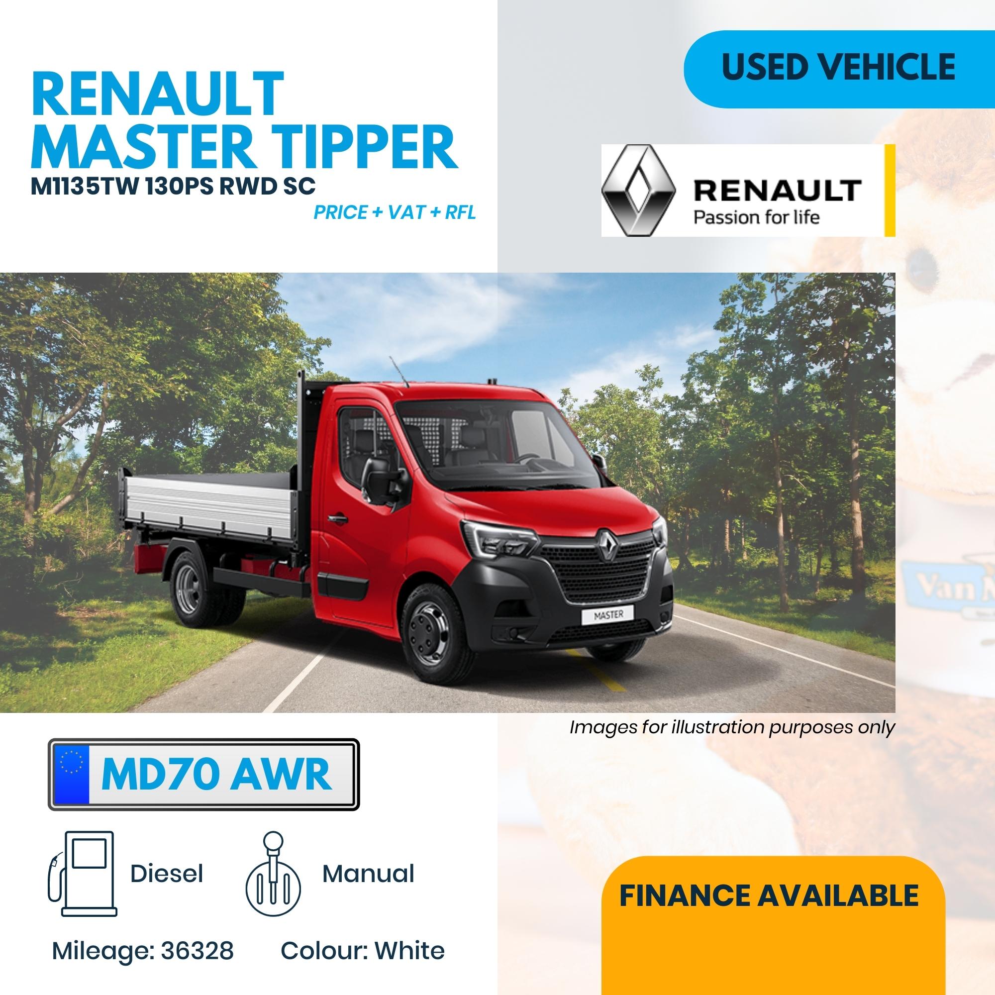 Used Renault Master Tipper